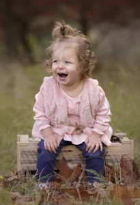 laughing 18 month old autumn